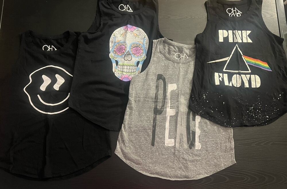 Bundle Of CHASER Brand Children’s Tank Tops Sz 10-12 Lot Of 4